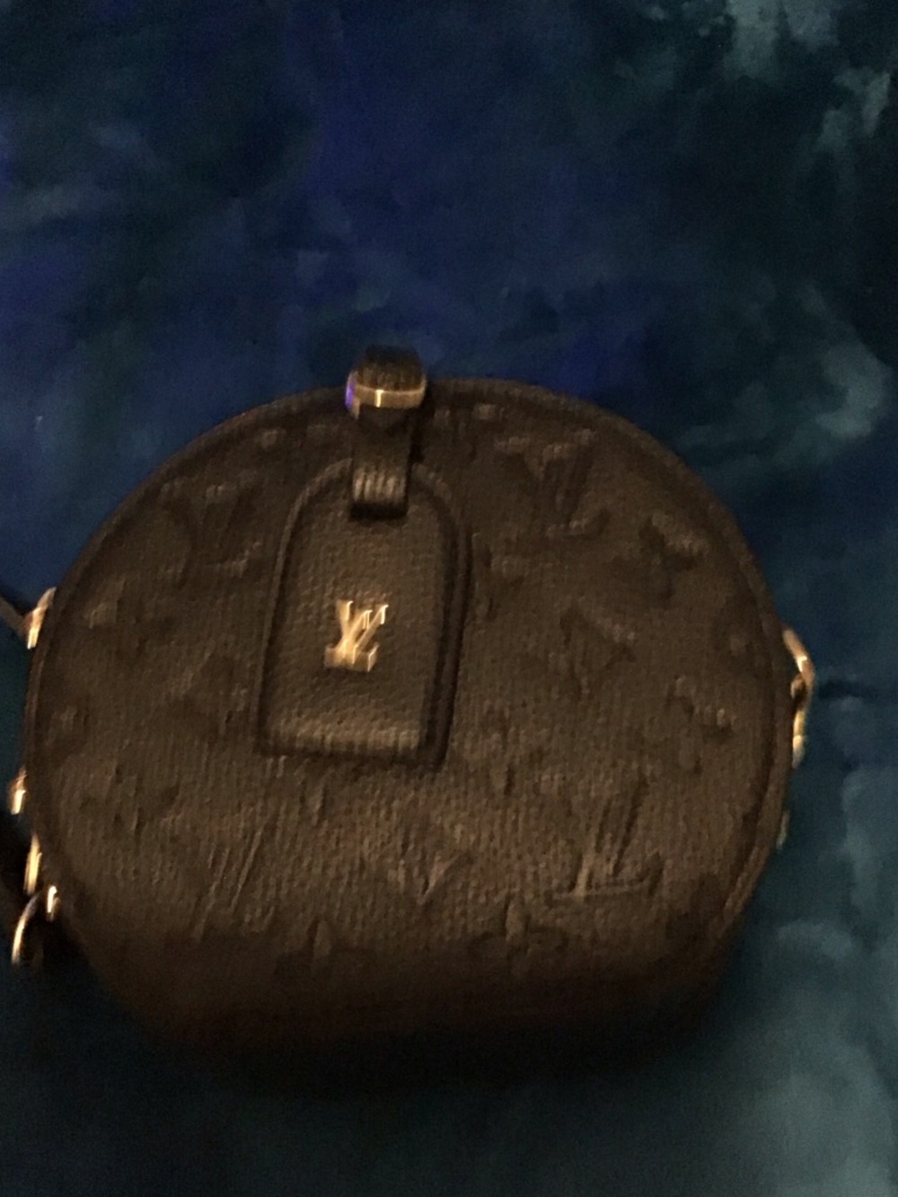 Louis Vuitton Black Round Crossbody with Gold Hardware - Picture 2 of 3